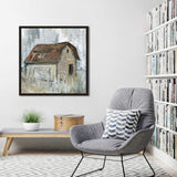 "Barn At Dusk" by Carol Robinson Print on Floating Canvas