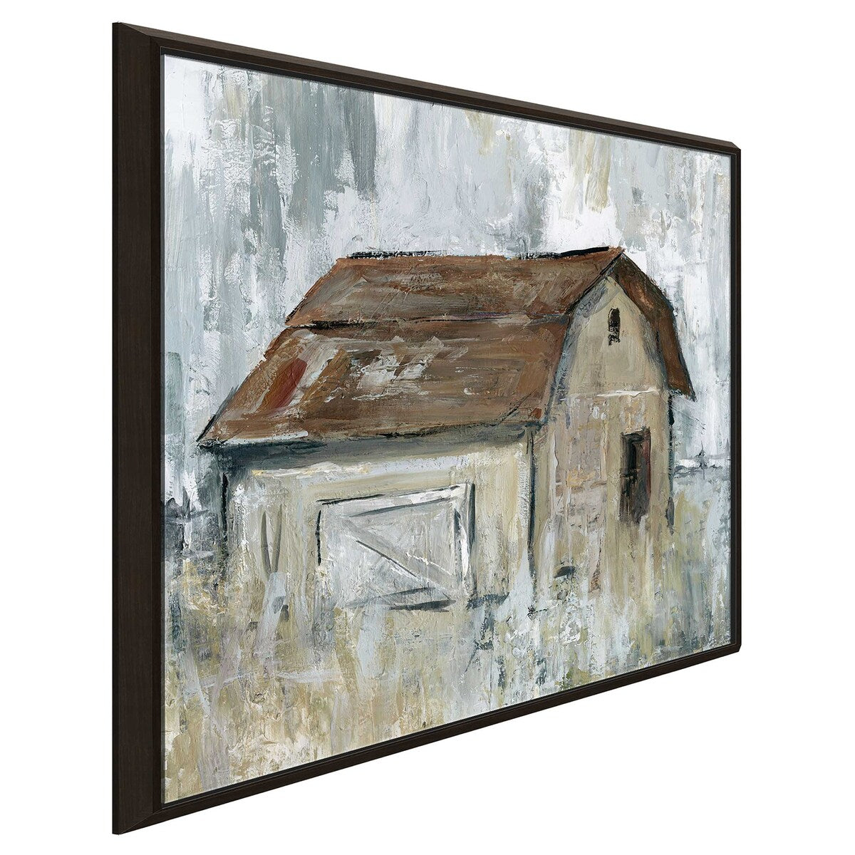 "Barn At Dusk" by Carol Robinson Print on Floating Canvas