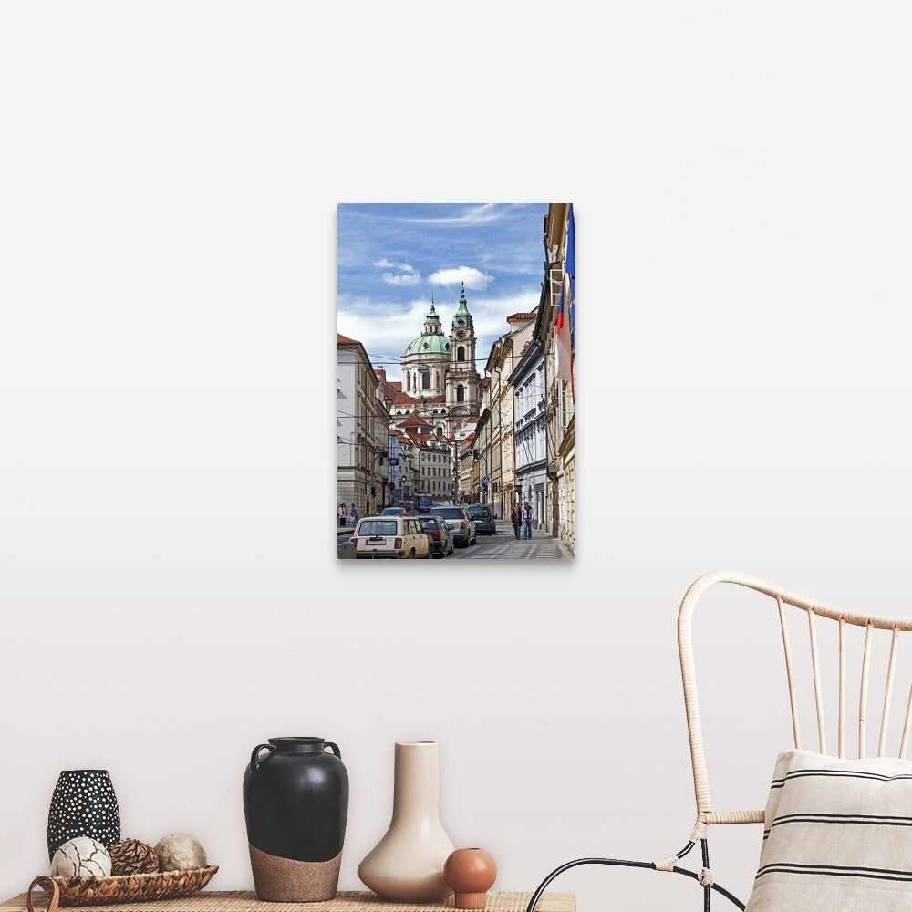 "Baroque Church of St Nicholas Little Quarter" Canvas Wall Art