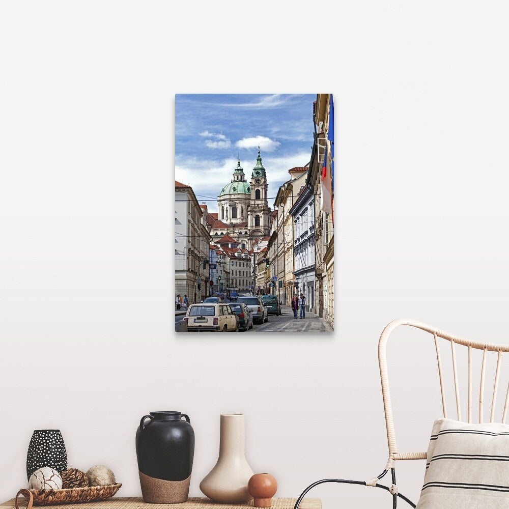 "Baroque Church of St Nicholas Little Quarter" Canvas Wall Art