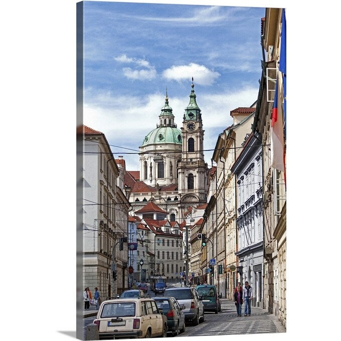 "Baroque Church of St Nicholas Little Quarter" Canvas Wall Art