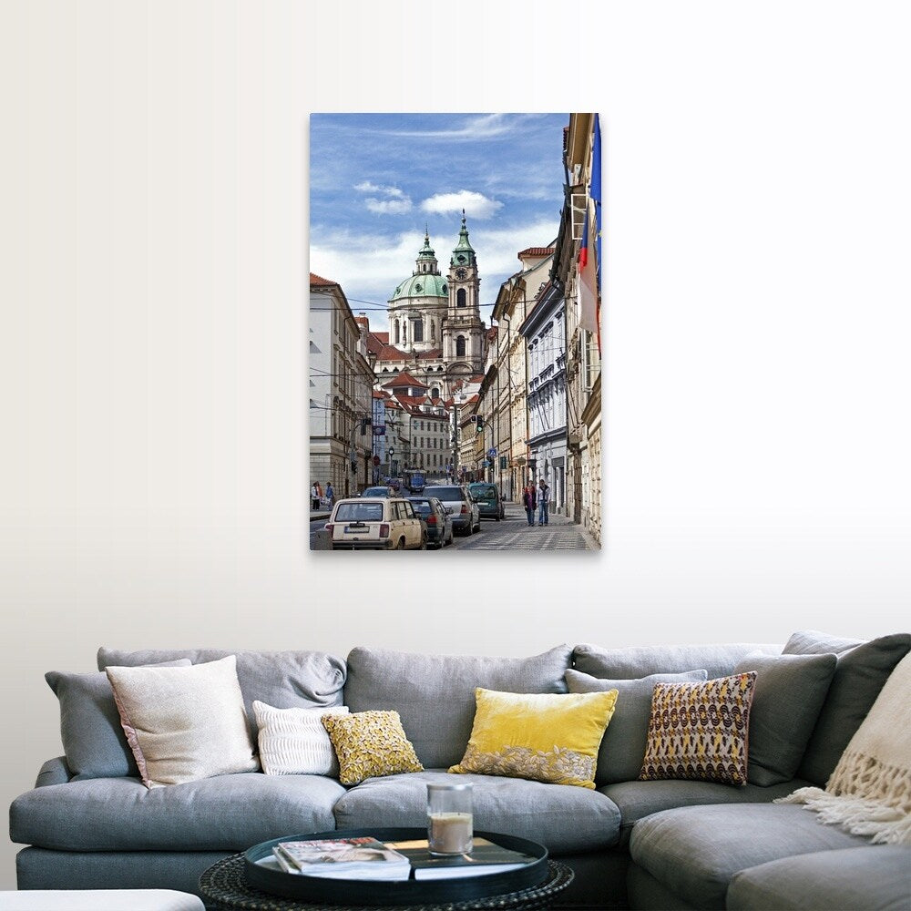 "Baroque Church of St Nicholas Little Quarter" Canvas Wall Art