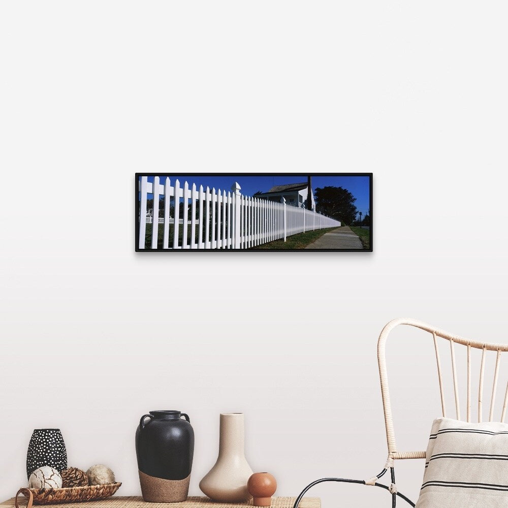"Beaufort SC" Black Float Frame Canvas Art