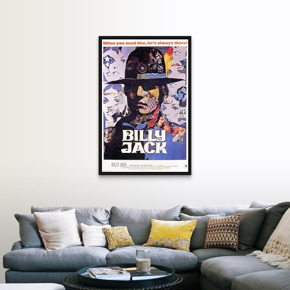 "Billy Jack (1971)" Black Float Frame Canvas Art