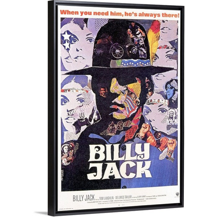 "Billy Jack (1971)" Black Float Frame Canvas Art