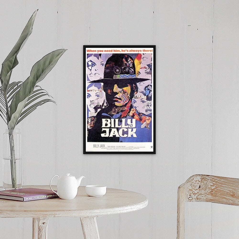 "Billy Jack (1971)" Black Float Frame Canvas Art