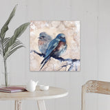 "Blue Birds" Canvas Wall Art