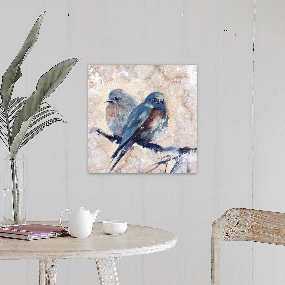 "Blue Birds" Canvas Wall Art