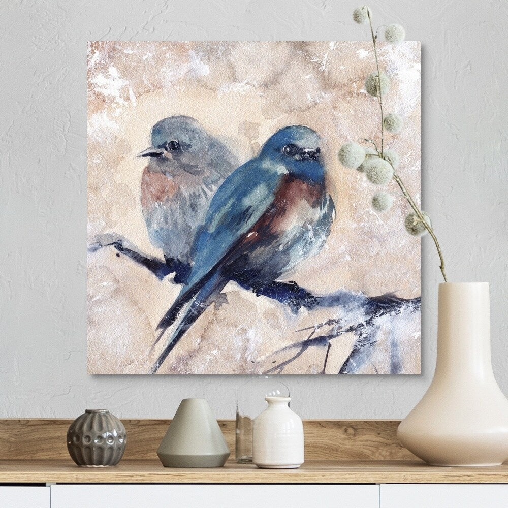 "Blue Birds" Canvas Wall Art