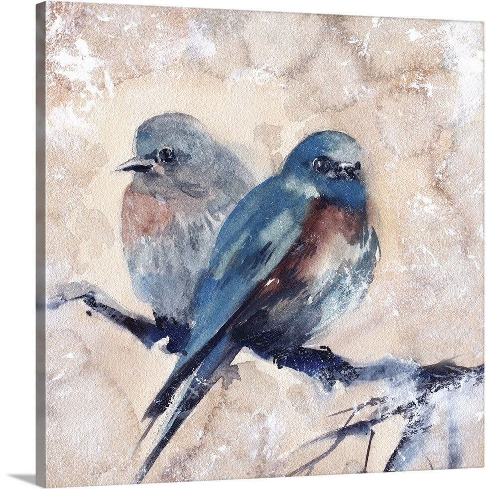 "Blue Birds" Canvas Wall Art
