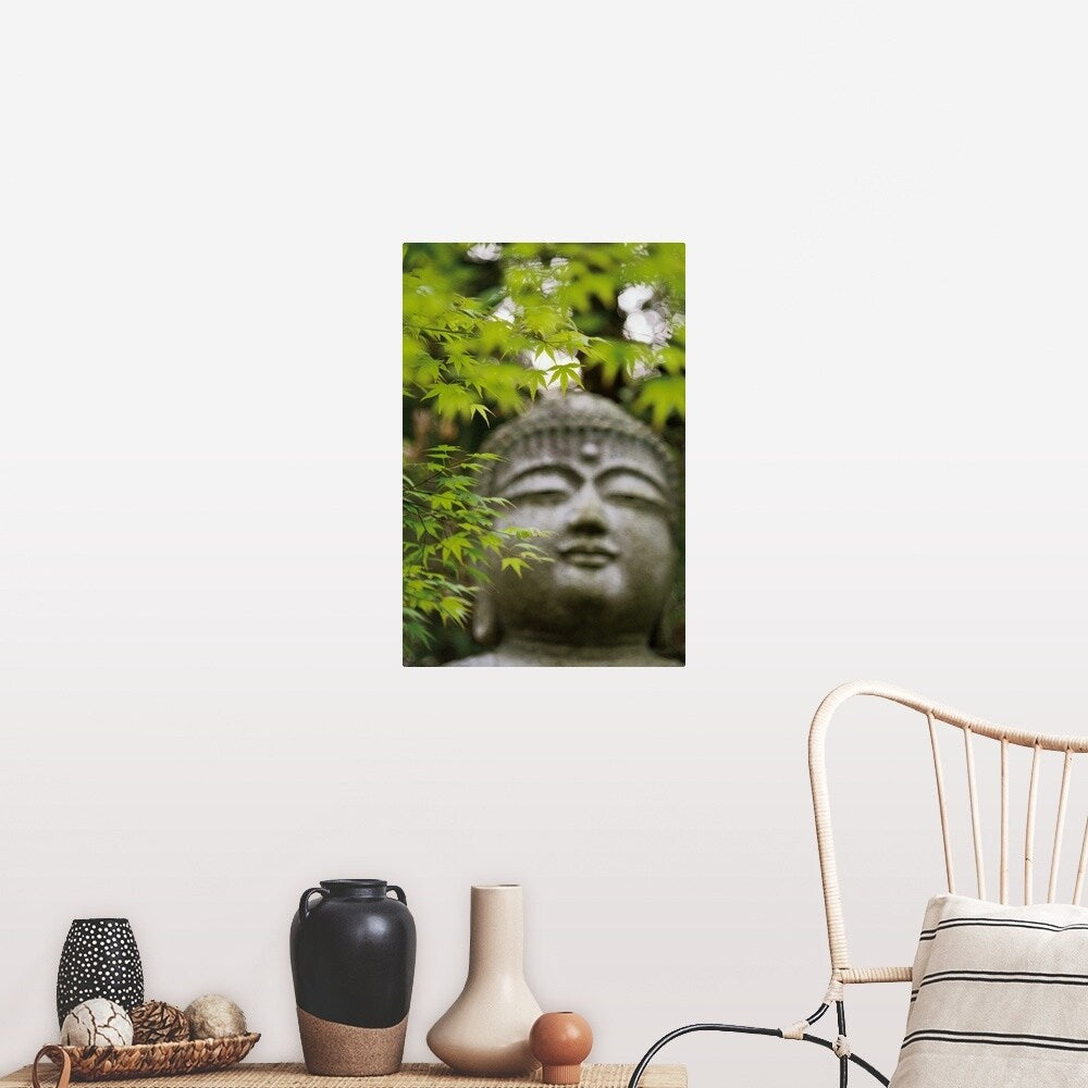 "Buddha statue" Poster Print - Multi