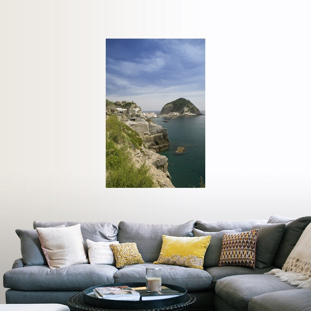 "Building on a hilltop, Ischia, Naples, Campania, Italy" Poster Print
