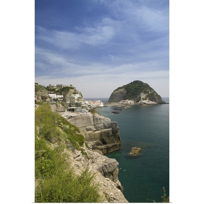 "Building on a hilltop, Ischia, Naples, Campania, Italy" Poster Print