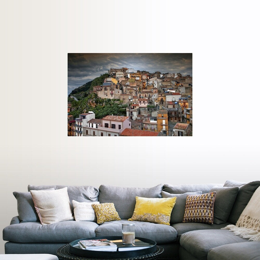 "Caccamo Village located in Italy" Poster Print - Multi