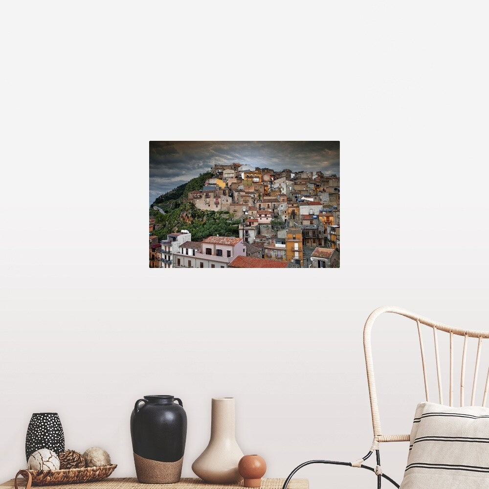 "Caccamo Village located in Italy" Poster Print - Multi