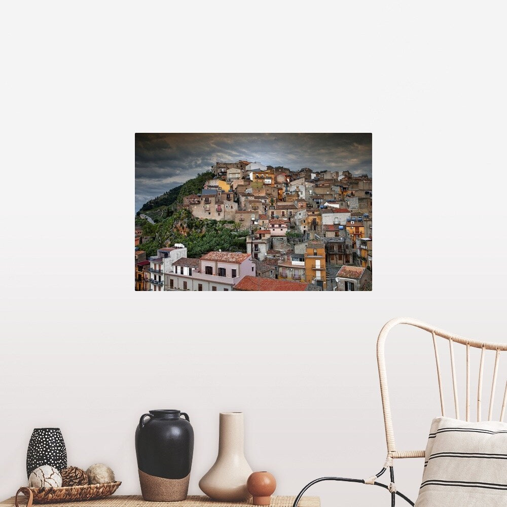 "Caccamo Village located in Italy" Poster Print - Multi