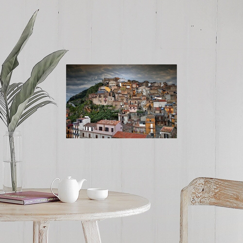 "Caccamo Village located in Italy" Poster Print - Multi