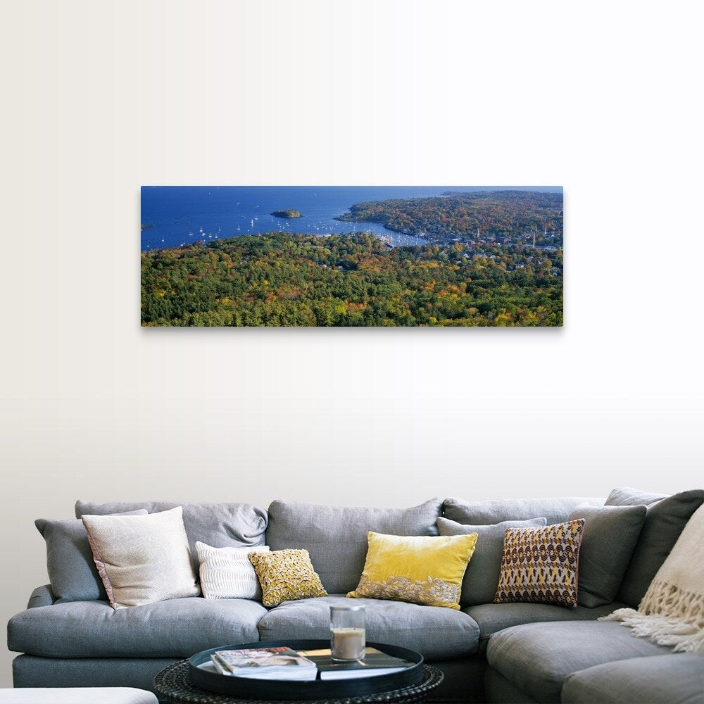 "Camden Harbor Camden ME" Canvas Wall Art