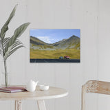 "Cars parked in a parking lot, Independence Mine State Historical Park, Hatcher Pass, Alaska" Canvas Wall Art