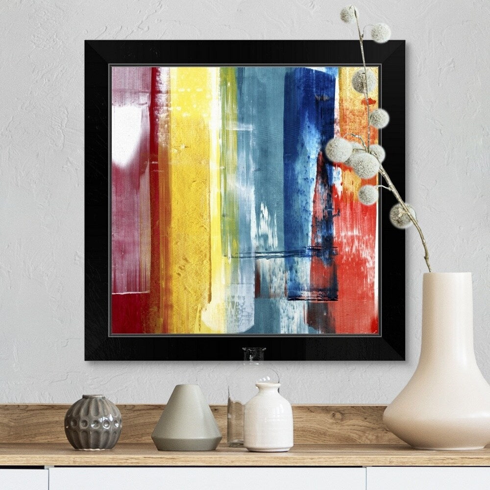 "Cathedral Glass" Black Framed Print