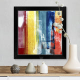 "Cathedral Glass" Black Framed Print