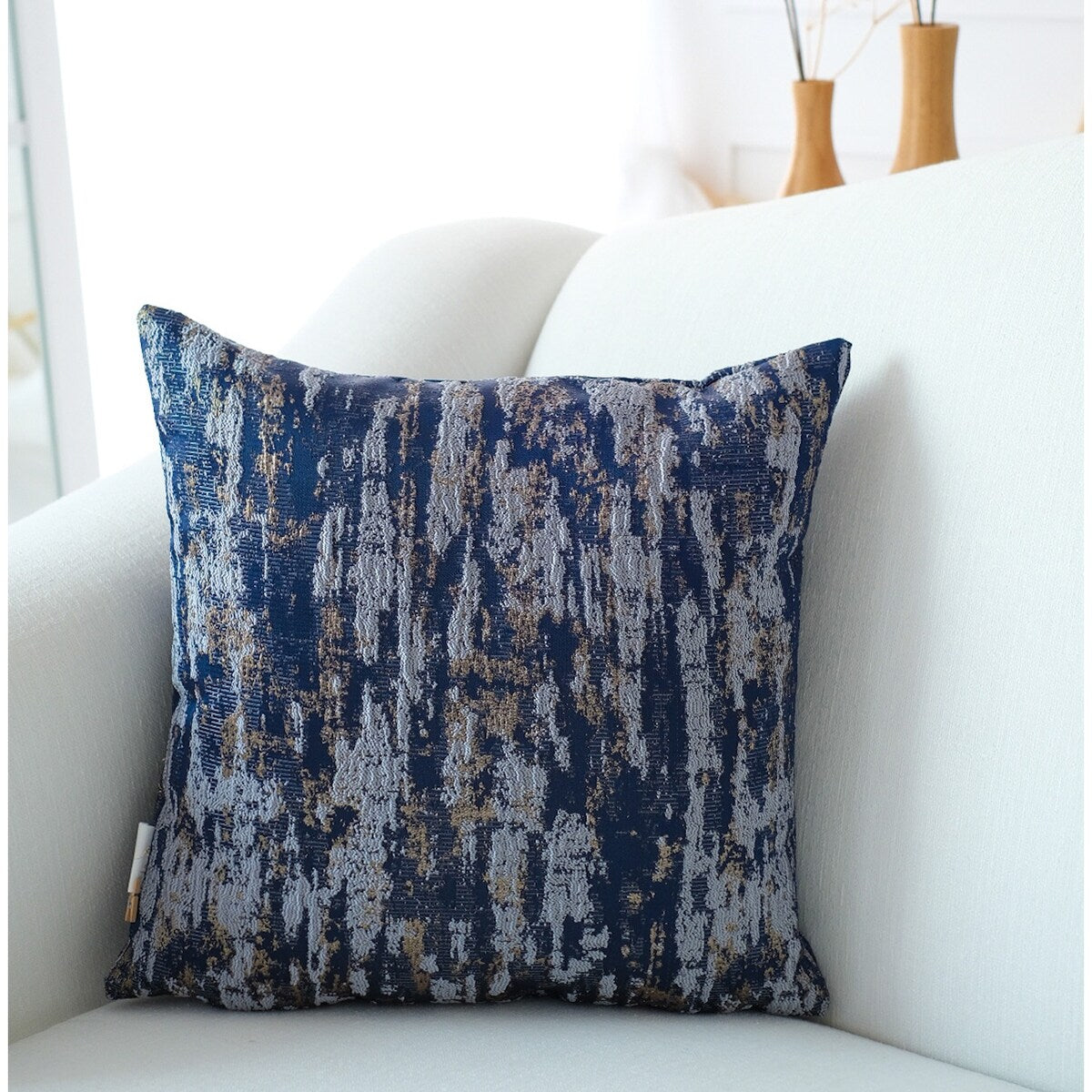 "Chenille Home" Fabric Pillow (18-in x 18-in)
