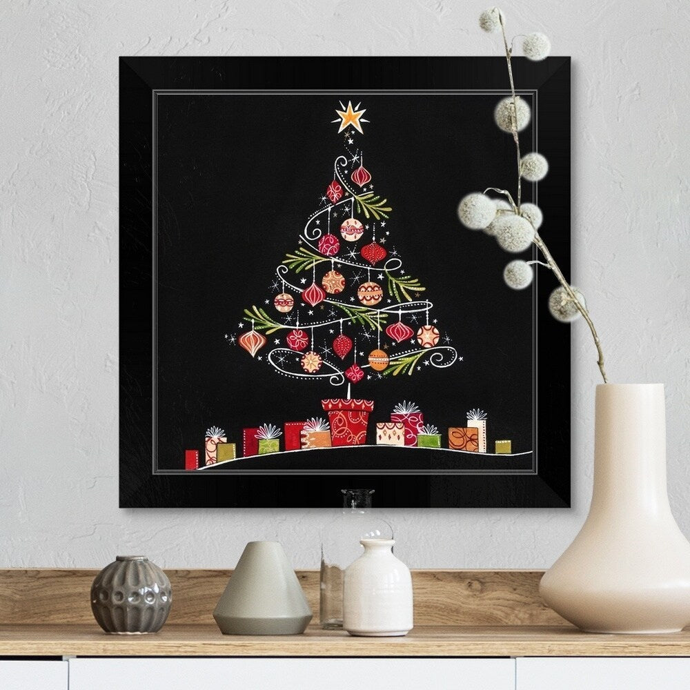 "Christmas Tree" Black Framed Print