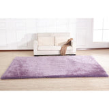 "Chubby Shaggy" Hand Tufted Area Rug - Lavender purple - 6' X 8'