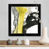 "Citron Flux I" Black Framed Print