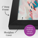 "Close-up of water ripples" Black Framed Print