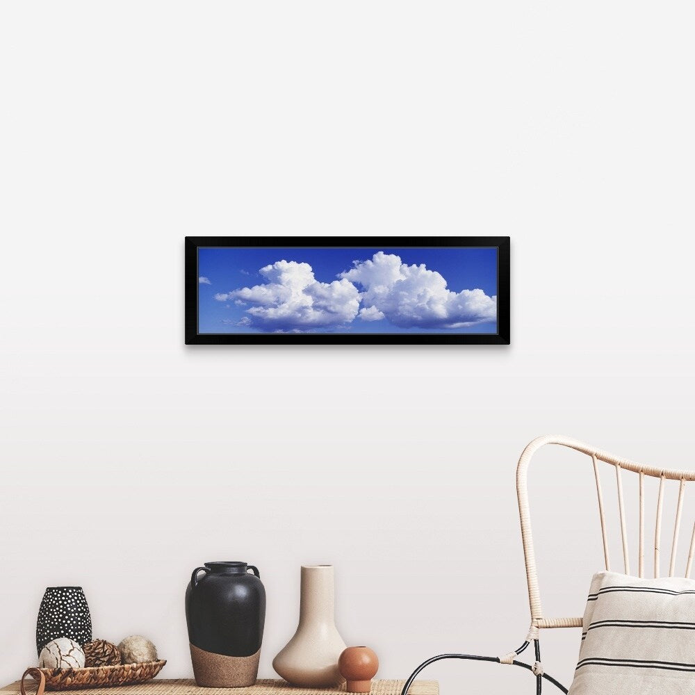"Clouds MA" Black Framed Print