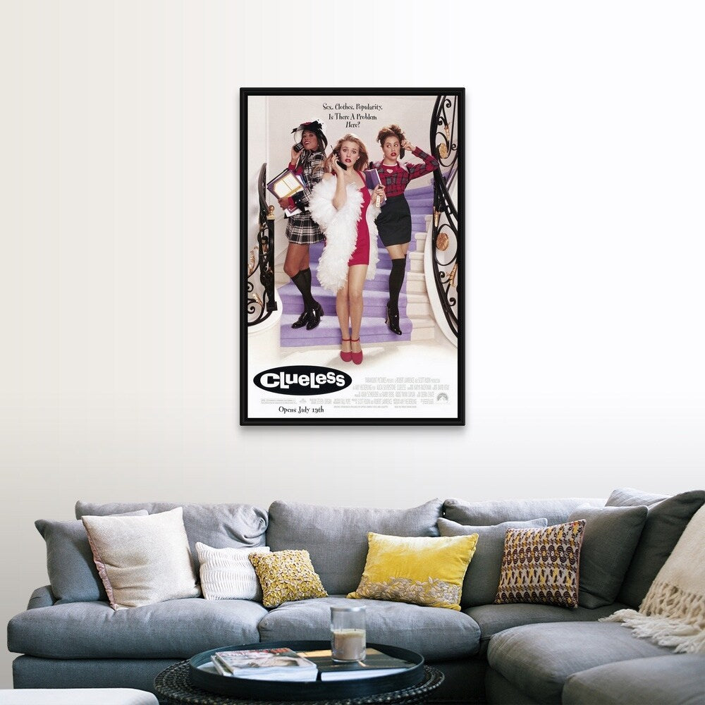 "Clueless (1995)" Black Float Frame Canvas Art