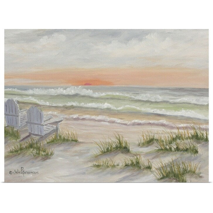 "Companions At The Ocean" Poster Print - Multi