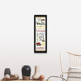 "Construction Sign" Black Framed Print