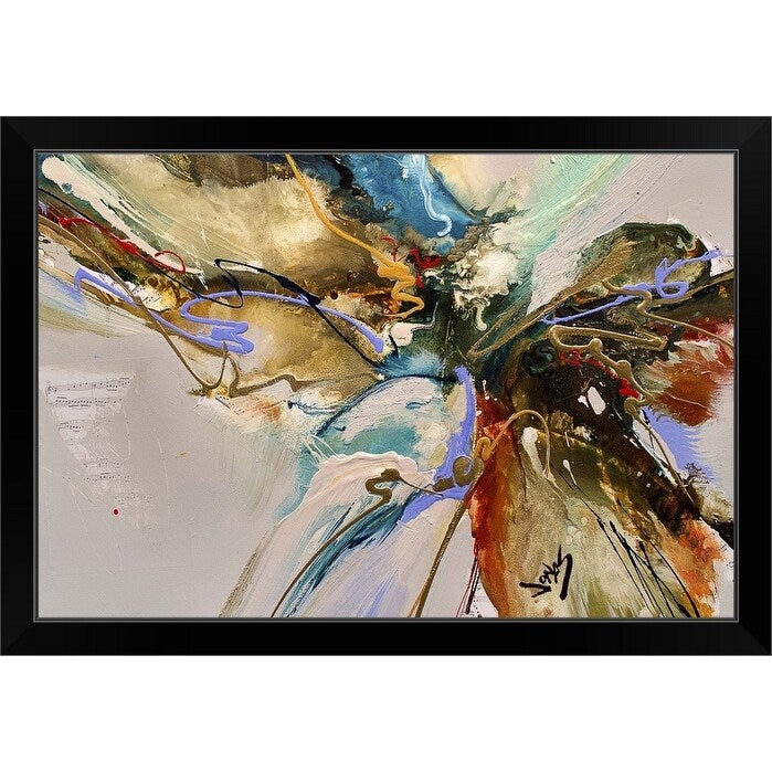"Cool Rush 11" Black Framed Print