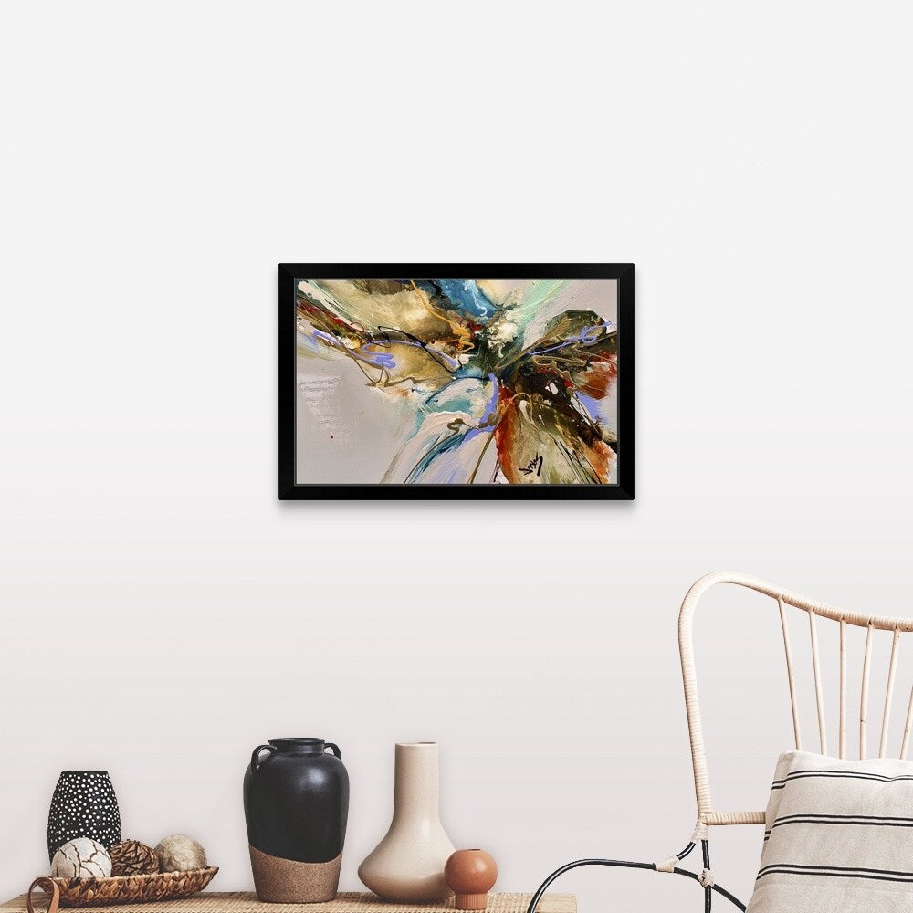 "Cool Rush 11" Black Framed Print