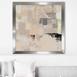 "Cream Voluminous II (Square)" Print on Acrylic