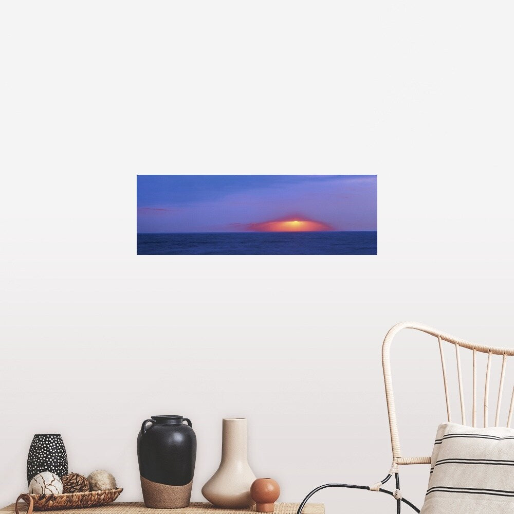 "Dark sunset over Cape May" Poster Print