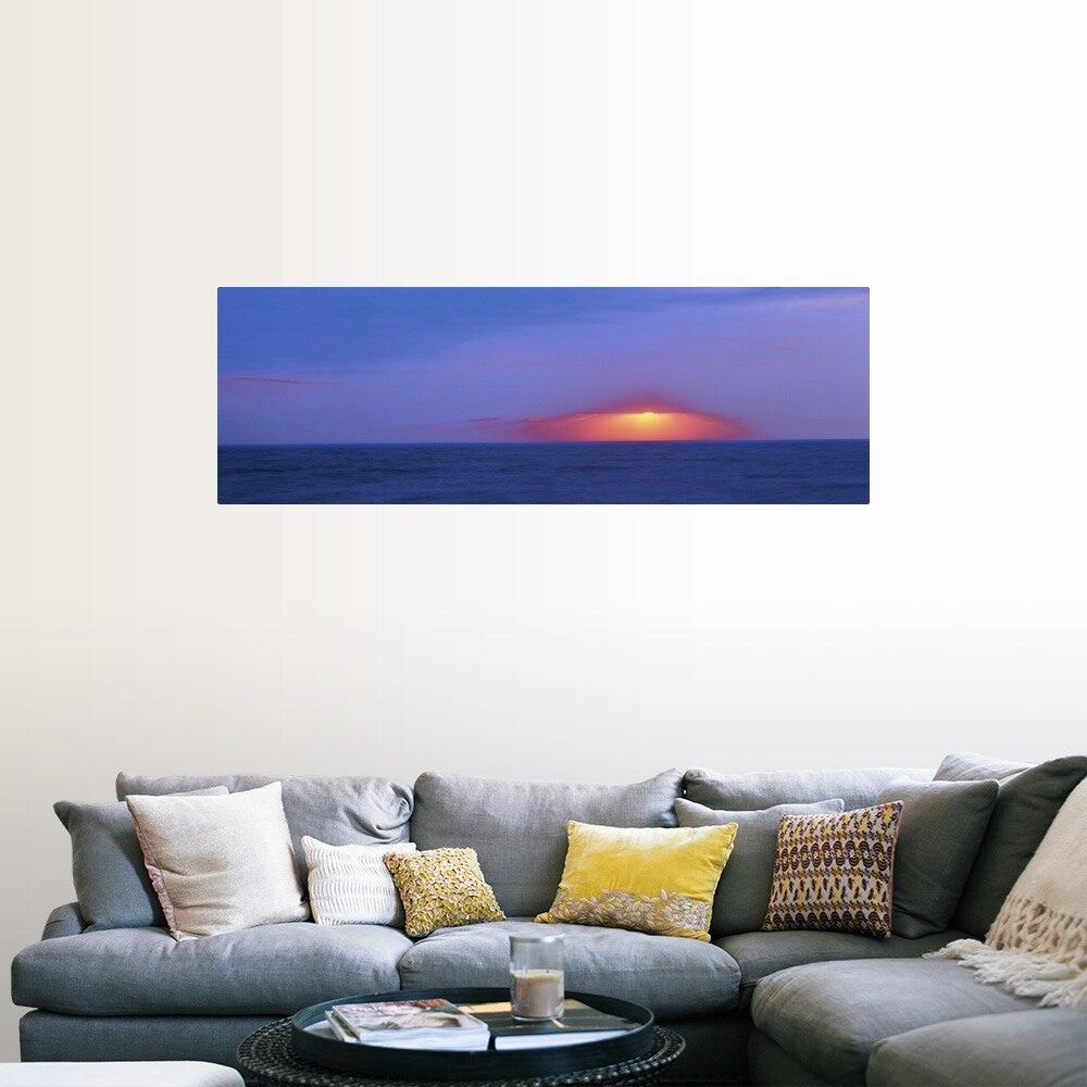 "Dark sunset over Cape May" Poster Print