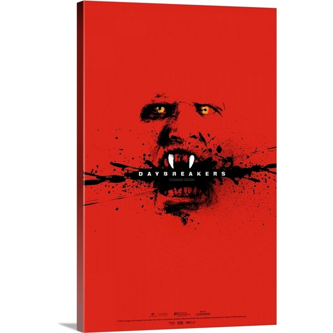 "Daybreakers - Movie Poster" Canvas Wall Art