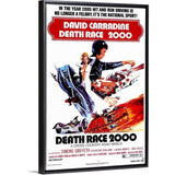 "Death Race 2000 (1975)" Black Float Frame Canvas Art
