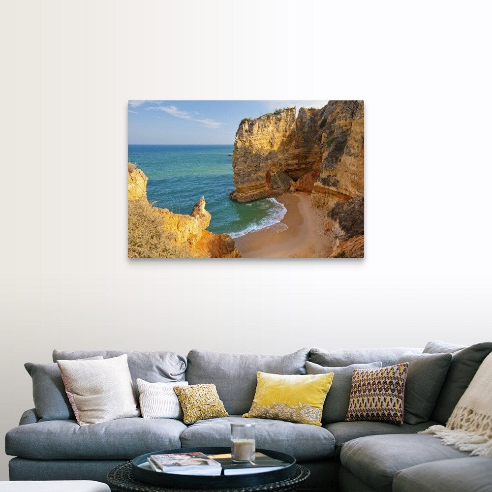"Dona Ana Beach Lagos, Algarve, Portugal." Canvas Wall Art