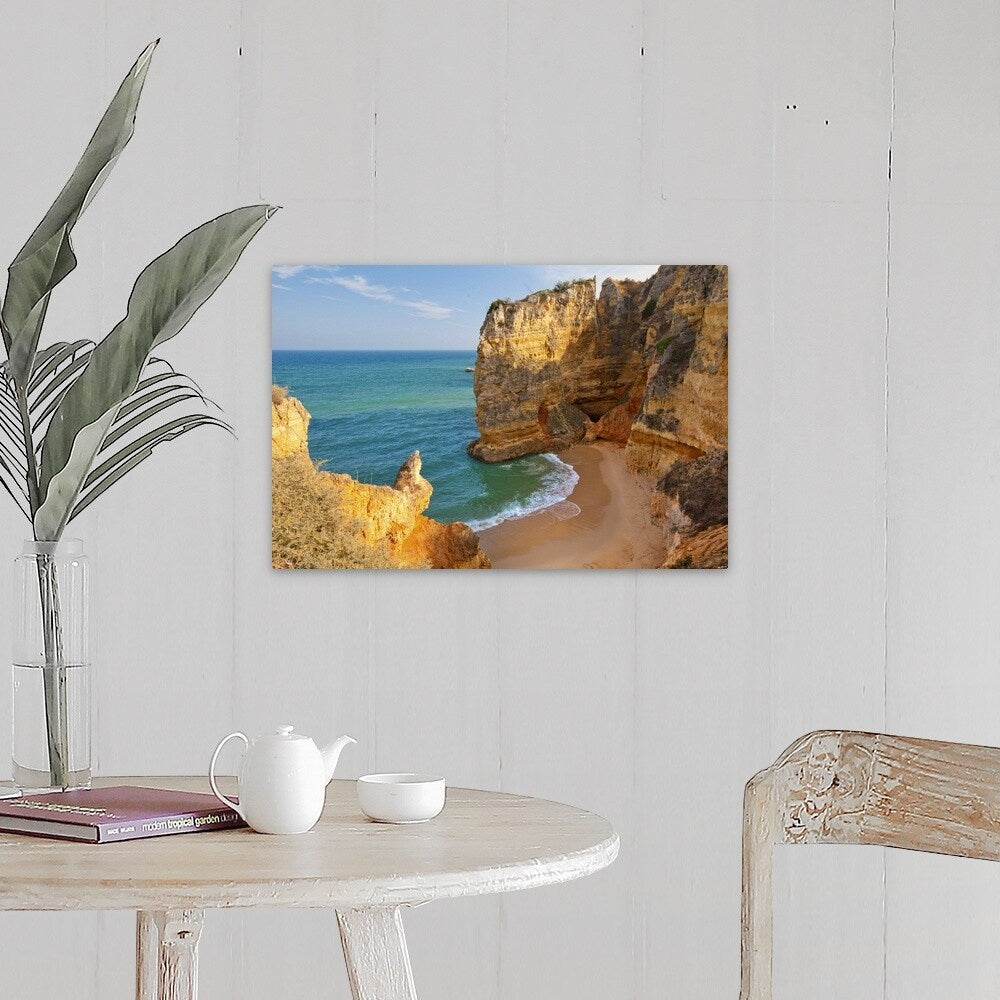 "Dona Ana Beach Lagos, Algarve, Portugal." Canvas Wall Art
