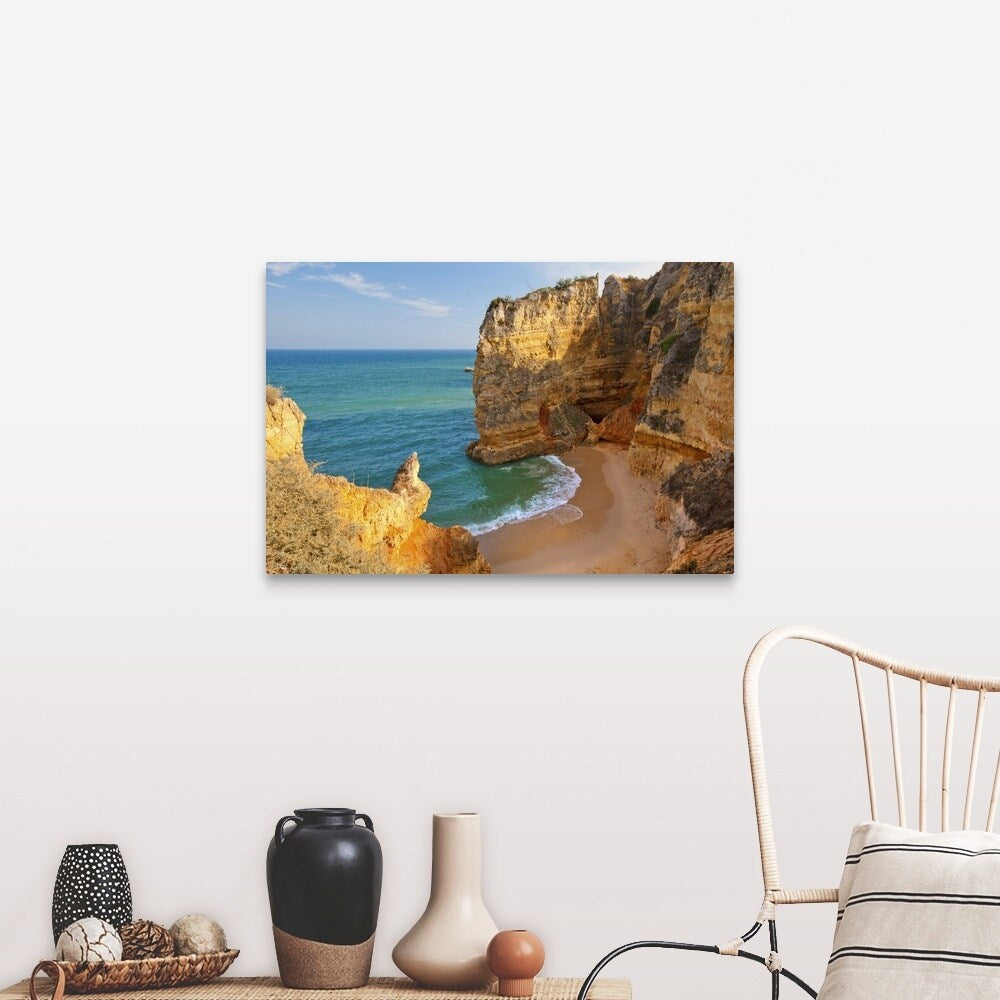 "Dona Ana Beach Lagos, Algarve, Portugal." Canvas Wall Art
