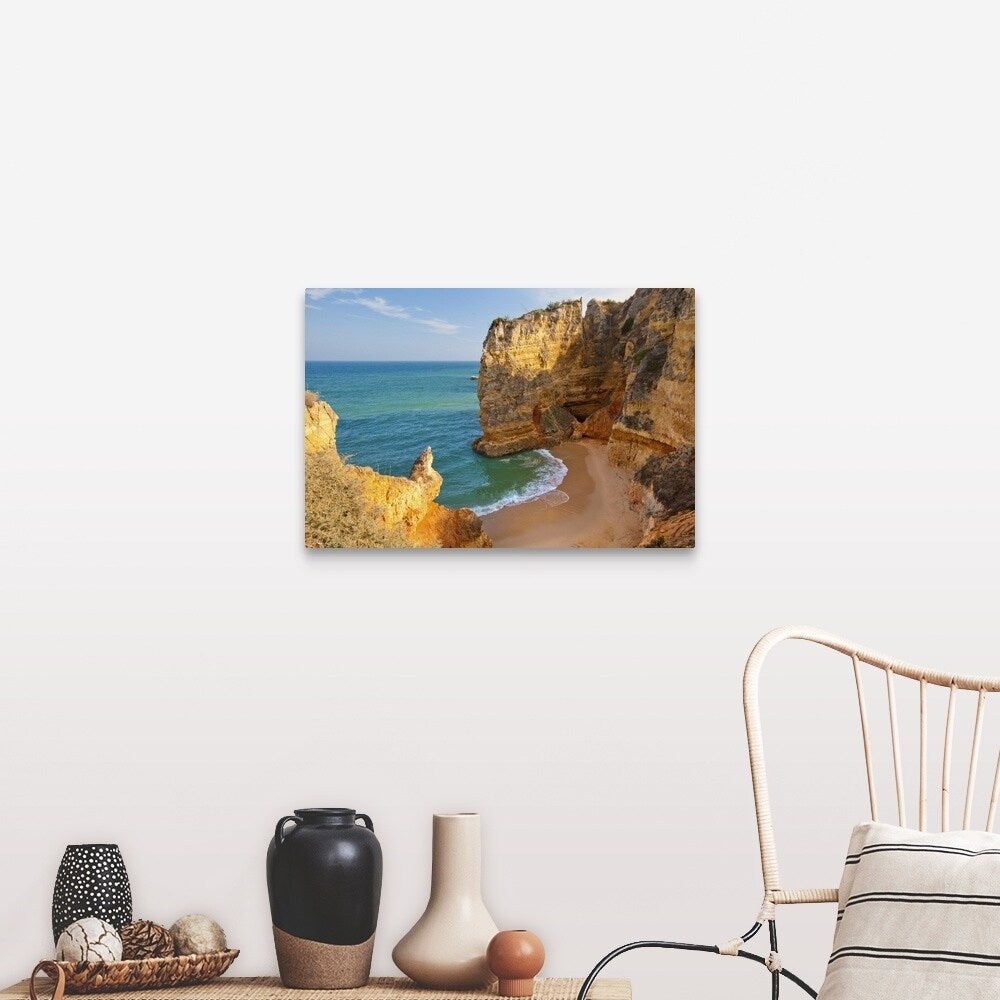 "Dona Ana Beach Lagos, Algarve, Portugal." Canvas Wall Art