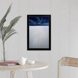 "Dunes in White Sands National Monument, New Mexico" Black Framed Print