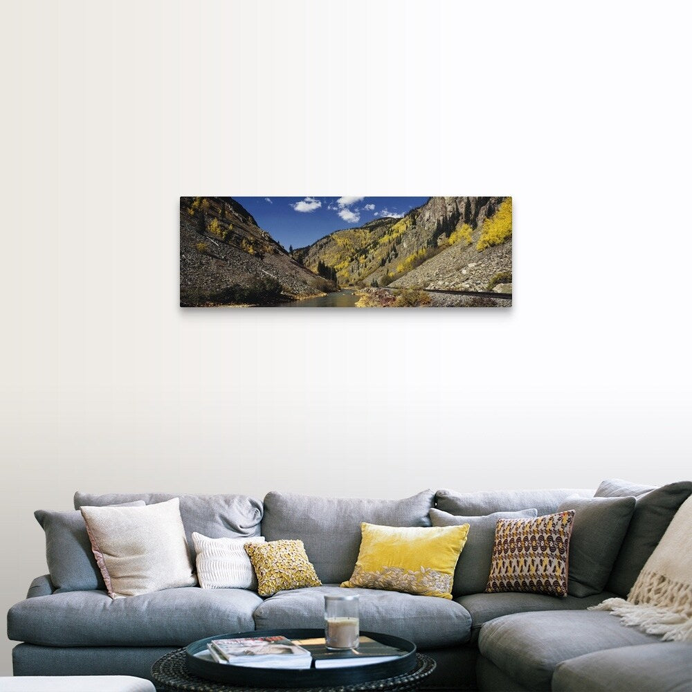 "Durango & Silverton Narrow Gauge Railroad CO" Canvas Wall Art