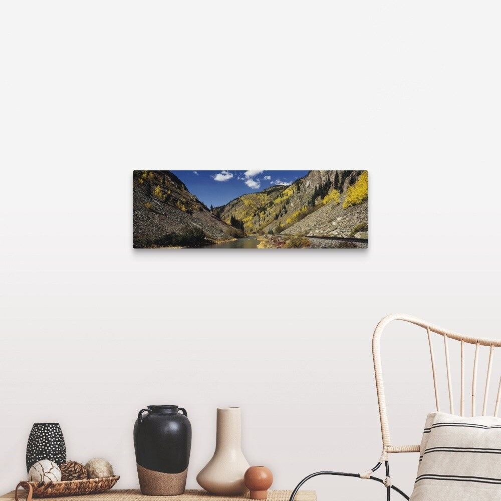 "Durango & Silverton Narrow Gauge Railroad CO" Canvas Wall Art