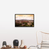 "Edinburgh, Scotland" Black Float Frame Canvas Art