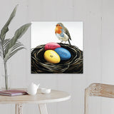 "Egg Before The Bird" Canvas Wall Art